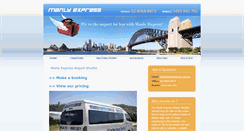 Desktop Screenshot of manlyexpress.com.au